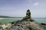 Mermaid Sculpture In Songkhla, Thailand Stock Photo