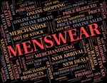 Menswear Word Represents Mans Men's And Person Stock Photo