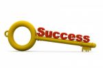 Key With Success Stock Photo