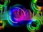 Digital Music Beats Background Means Electronic Music Or Sound F Stock Photo