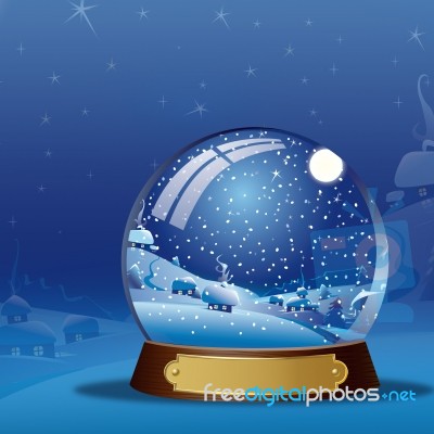 Christmas Sphere Stock Image