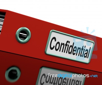 Confidential File Stock Image
