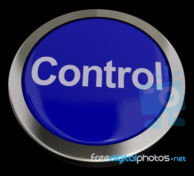 Control Push Button Stock Image