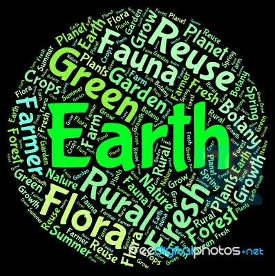 earth word friendly eco cloud conservation represents