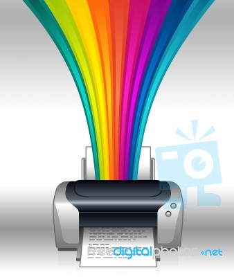 Printer Stock Image
