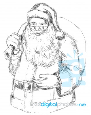 Santa Claus Father Christmas Retro Stock Image