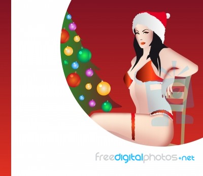 Sexy Christmas Stock Image