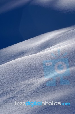 Snowy Hill Stock Photo