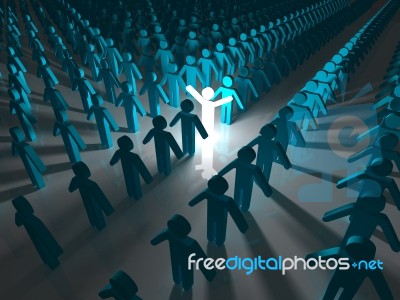 Stand Out From The Crowd Stock Image