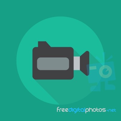 Technology Flat Icon Video Camera Stock Image Royalty Free Image Id