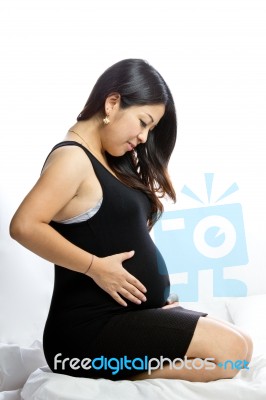 Wonderful Pregnant Woman Stock Photo