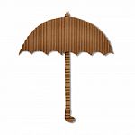 Cardboard Umbrella Stock Photo