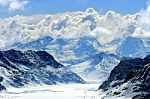 Great Aletsch Glacie Stock Photo
