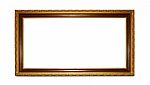 Luxury Gold Wooden Frame Stock Photo
