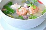 Shrimp Soup, Tom Yum Goong Stock Photo