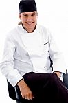 Smiling Male Chef Stock Photo