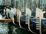 The Gondolas Of Venice Stock Photo