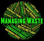 Waste Management Means Process Word And Collection Stock Photo
