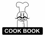 Cook Book Chef Represents Cooking In Kitchen And Chefs Stock Photo