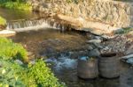 Sibiel, Transylvania/romania - September 17 : Wooden Barrels In Stock Photo