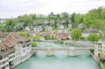 Bridge In Bern At Switzerland Stock Photo