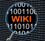 Wiki Online Indicates Web Site And Answers Stock Photo