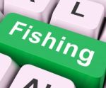 Fishing Key Means Sport Of Catching Fish
 Stock Photo