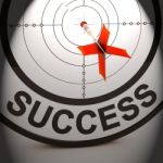 Success Shows Best Financial Achievement Solution Stock Photo