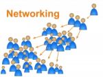 Network Networking Represents Social Media Marketing And Connection Stock Photo