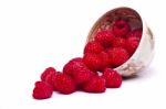 Tasty Raspberries Stock Photo