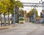 Tram In San Francisco California Stock Photo