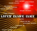 Laptop Buying Guide Showing Management Advise And Online Stock Photo