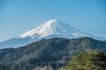 Mt. Fuji In Autumn At Kawaguchiko Lake Snow Landscape,mt. Fuji Is Famous Japan Mountain,tourist People Call Mt. Fuji As Fuji, Fujisan, Fujiyama, Fuji-san,japan Stock Photo