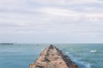 Shorncliffe Pier In The Late Afternoon Stock Photo