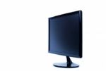 Blank LCD Monitor Stock Photo