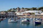 Torquay, Devon/uk - July 28 : View Of The Town And Harbour In To Stock Photo