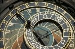 Astronomical Clock At The Old Town City Hall In Prague Stock Photo