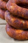 Portuguese Chorizo Stock Photo