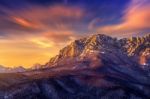 Seoraksan Mountains At Sunrise, South Korea Stock Photo