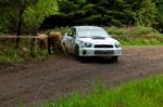 J. Connors Driving Subaru Impreza Stock Photo