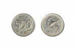 South Korean Won Coins Stock Photo