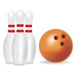 Ten Pin Bowling Stock Photo