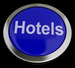 Hotel Button Stock Photo