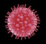 Flu Virus Structure Stock Photo