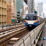 Sky Train In Bangkok Stock Photo