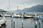 A View Of Lake Iseo At Sarnico Stock Photo