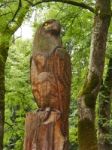 Wooden Eagle Stock Photo