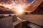 Beautiful Scenic ,look Out Of Lake Wakatipu Queenstown South Island New Zealand Stock Photo