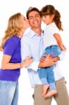 Couple With A Daughter Stock Photo