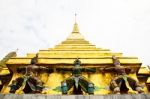 Guardian Of Wat Pra Kaew Grand Palace ,bangkok ,thailand Stock Photo